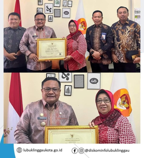 Padek , PJ Walikota Raih Penghargaan KASN
