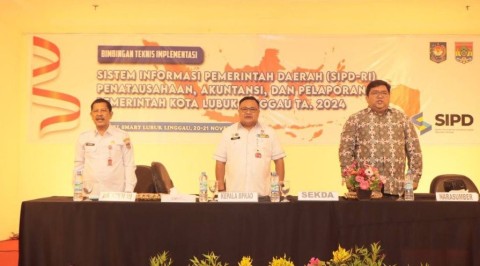 Sekda Lubuklinggau Buka Bimtek SIPD RI