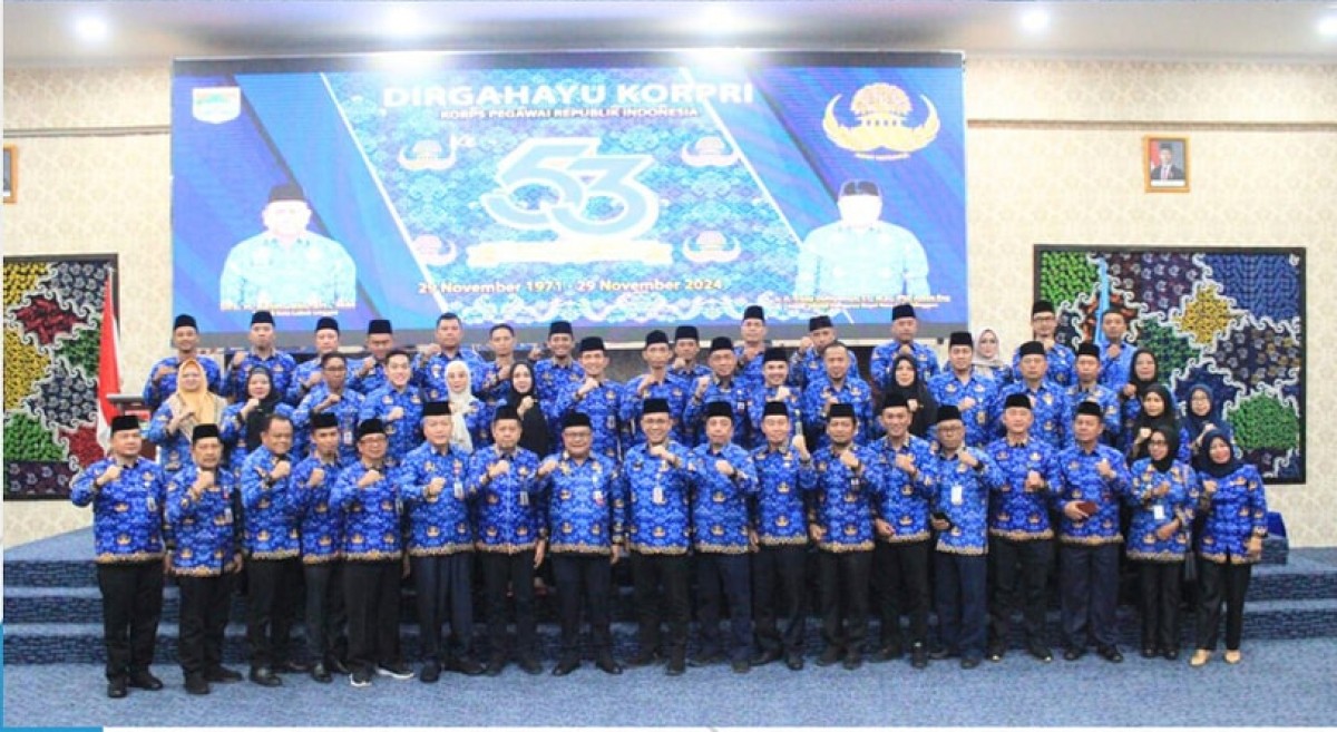 Sekda Lubuklinggau dan Jajaran Pemkot Hadiri Peringatan HUT ke-53 Korpri