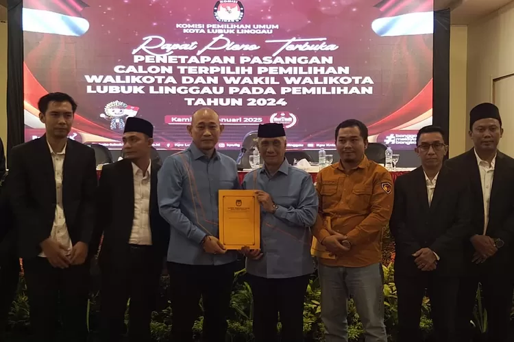 KPU Linggau Tetapkan Rachmat Hidayat Dan Rustam Efendi Sebagai Wali Kota Dan Wakil Wali Kota Terpilih