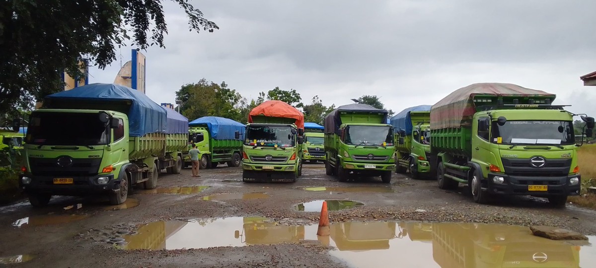 Razia Tim Terpadu, 40 Truk Pengangkut Batubara Di Amankan