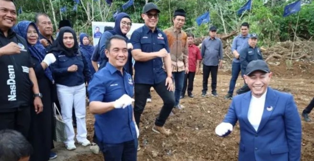 Wako Linggau Letakkan Batu Pertama Pembangunan Kantor DPD NasDem