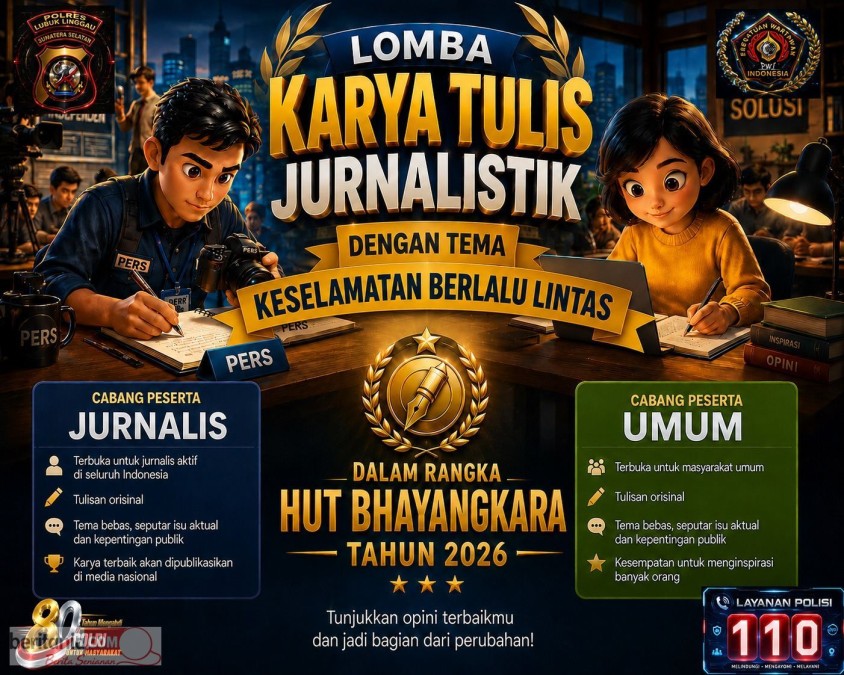 Sambut Hari Bhayangkara ke-80, Polres Lubuklinggau Gelar Lomba Karya Jurnalistik dan Video Pendek